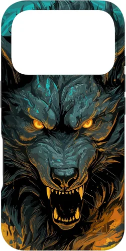 Vista 30 de Fenrir Wolf - Funda para iPhone 17, diseño de mitología nórdica