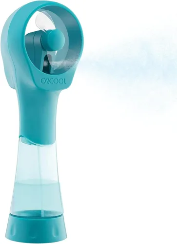 Vista 8 de O2COOL Elite Ventilador de nebulización de agua portátil con batería (azul)