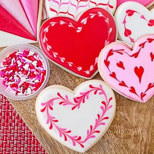 Vista 4 de JOB JOL Cortadores de galletas con forma de corazón, 6 piezas, 2 pulgadas