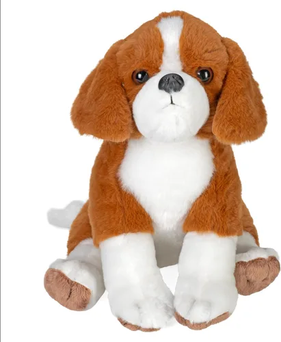 Vista 2 de Wild Republic Beagle, Paws and Claws, animal de peluche, 12 pulgadas, regalo para niños, juguete de peluche, relleno es botellas de agua recicladas