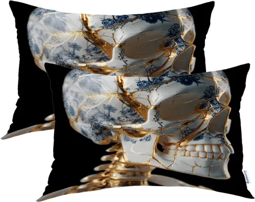 Vista 63 de Batmerry Autumn Forest Throw Pillow Covers, Yellow Orange Foliage in Fall Park Decorative Pillow Covers Digital Printing Blended for Couch Sofa Bed