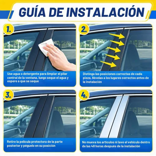 Vista 6 de Sizver - Postes de pilar de acero inoxidable pulido para 2004-2014 F-150 ^Super/SuperCrew Cab^
