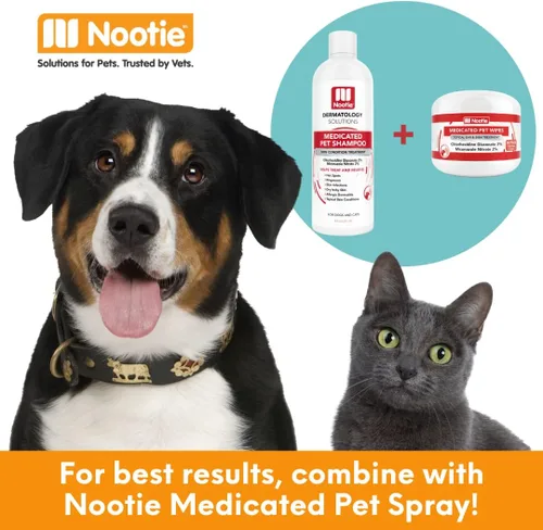 Vista 6 de Nootie - Toallitas medicadas para perros, toallitas para mascotas con clorhexidina y miconazol para perros y gatos - Toallitas pequeñas de 2", 60