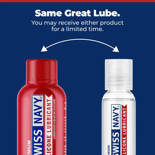 Vista 2 de Swiss Navy Lubricante Premium a Base de Silicona - 1 oz - Lubricante Personal para Hombres, Mujeres y Parejas - Seguro para Condones y Látex