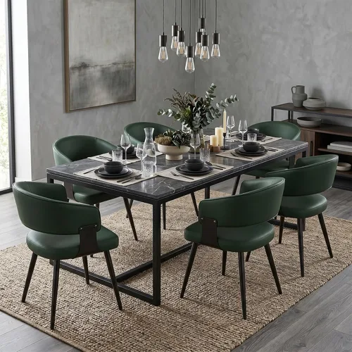 Vista 18 de Juego de 2 sillas de comedor, modernas sillas tapizadas para cocina y comedor con tela tejida transpirable, fáciles de montar y limpiar