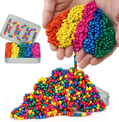 Vista 20 de Más de 300 masillas de ferrita originales de color negro, piedras sensoriales, para adultos para aliviar el estrés y el escritorio, artículos
