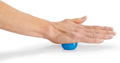 Vista 9 de OPTP Mini bolas – Juego de bolas de auto-masaje rellenas de aire de vinilo (2 piezas) para terapia de manos y pies, pequeñas bolas de terapia