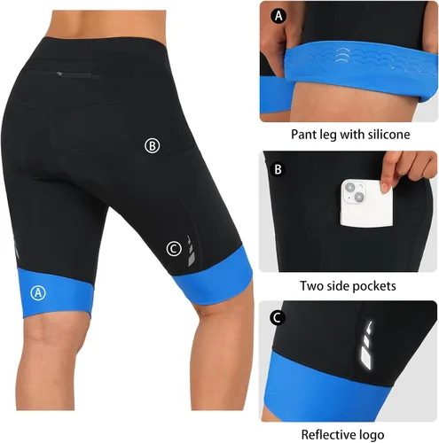 Vista 3 de beroy Pantalones cortos de ciclismo para mujer