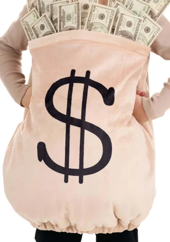 Vista 4 de Disfraz de Bolsa de Dinero para Niños Multicolor