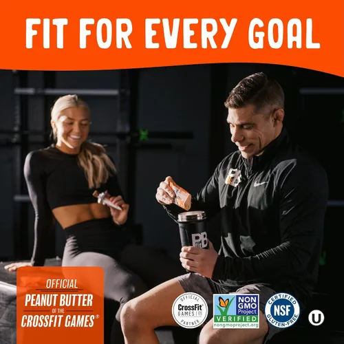 Vista 6 de PBfit Paquetes de Polvo de Mantequilla de Maní Clásico, Crema de Maní en Polvo de Maní Real Asado y Prensado, 8g de proteína 8% DV por paquete, 0.56