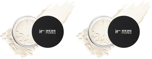 Vista 7 de IT Cosmetics Bye Bye Pores - Maquillaje en polvo de ajuste suelto con acabado sin poros, polvo difuminador translúcido para todos los tonos de piel