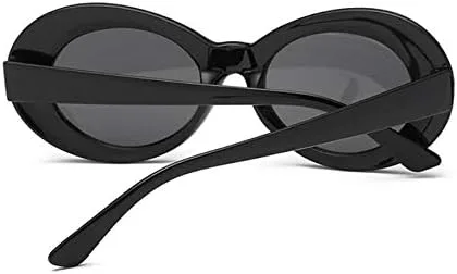 Vista 5 de WebDeal, lentes de sol retro, ovalados, redondos, tinte de color o lentes ahumados
