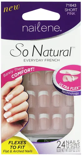 Vista 11 de Uñas postizas So Natural de la marca Nailene Brillo rosa melocotón