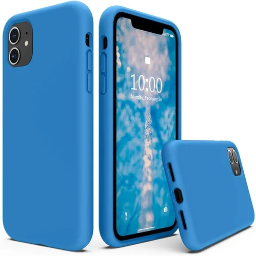 Vista 12 de Surphy - Carcasa de silicona líquida, diseño grueso completo con forro de microfibra, 6.1” para iPhone 11, 2019