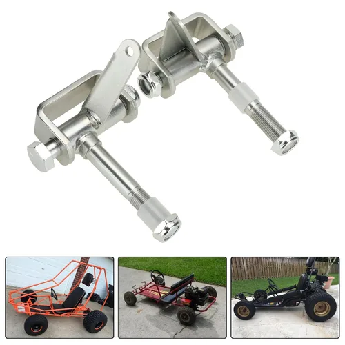 Vista 3 de GREHUA Juego de Soporte de Eje de Dirección de Go Kart 5/8" de Eje 3-3/4" de Largo Compatible con Predator 212cc 196cc 6.5hp 13hp 15hp 420cc 301cc