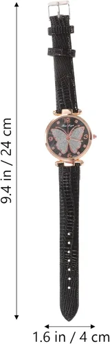 Vista 7 de Reloj de pulsera para mujer reloj analógico Q-uartz con esfera de mariposas para mujer