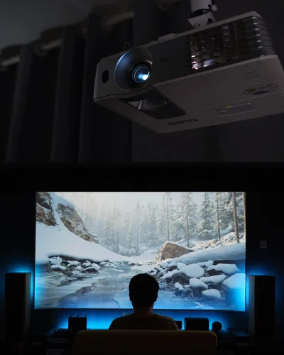 Vista 6 de Cable de alimentación para proyector compatible con Epson, LG, Hitachi, Sony, Dell, Canon, InFocus - Cable de alimentación de CA de 3 clavijas