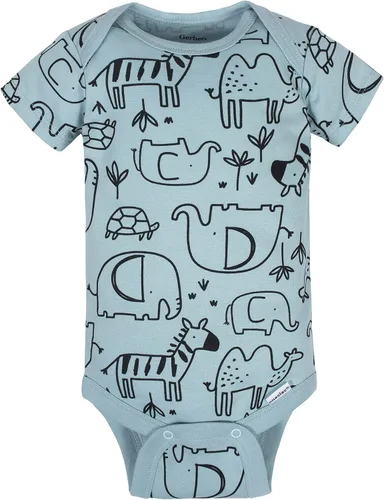Vista 8 de Gerber Onesies Paquete de 8 mamelucos de manga corta para bebé