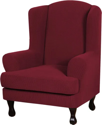 Vista 16 de H.VERSAILTEX - 2 fundas protectoras de licra suave Jacquard para respaldo de silla, lavable a máquina
