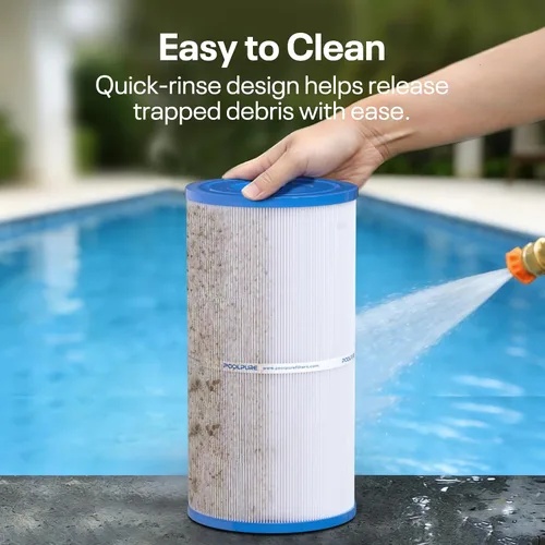 Vista 8 de POOLPURE Filtro de spa C-5345 sustituye a PLBS50, Unicel C-5345, Filbur FC-2970, 817-0014, R173584, 173584, X268519, 10419, 14513, 50451, S2/G2 Spa