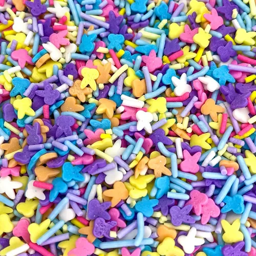 Vista 2 de Manvscakes Gránulos Mezcla de espolvorear de Pascua Gránulos comestibles de primavera Espolvorear galletas Hornear Sin gluten