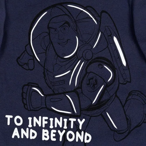 Vista 3 de Disney Pixar Toy Story Buzz Lightyear Woody Rex Forky - Sudadera con capucha de forro polar para niños pequeños