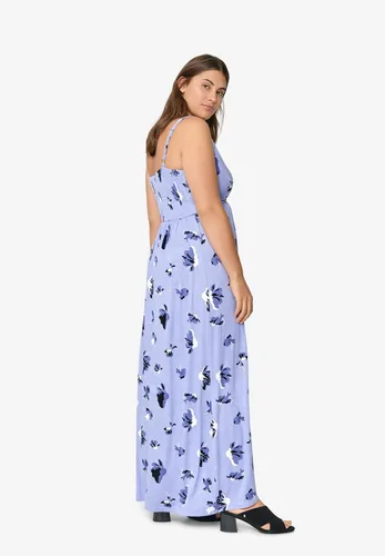 Vista 3 de ellos Vestido largo de punto para mujer de talla grande