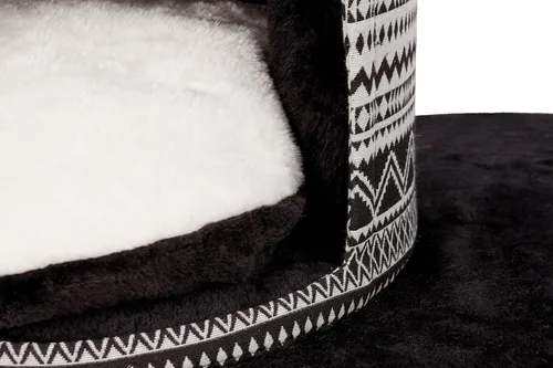 Vista 8 de TRIXIE Giada Cat Tower Scratching Post, condominio con cojín extraíble, hamaca, plataforma superior para cama de 28.66 libras