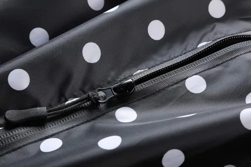 Vista 4 de Poncho de lluvia impermeable para mujer con cremallera de capucha al aire libre, senderismo, ciclismo