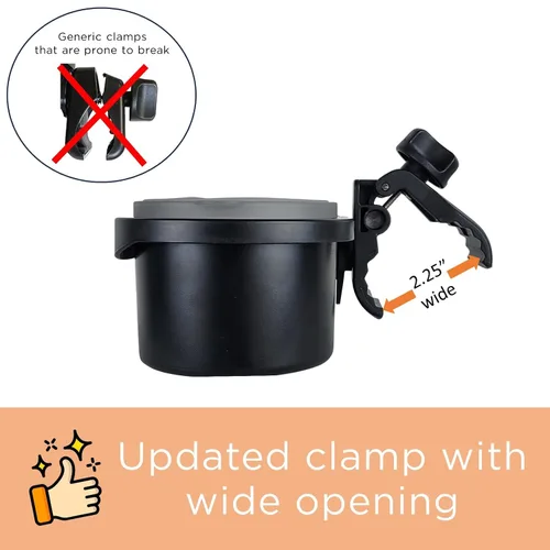 Vista 6 de liuliuby Accesorio universal para bandeja de refrigerios para cochecito Accesorio para portavasos de cochecito, bandeja universal para bocadillos