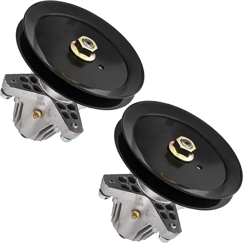 Vista 7 de OakTen Conjunto de husillo para MTD Cub Cadet Craftsman Troy-Bilt 918-04865A 918-04636 con tractor cortacésped de cubierta de 46 pulgadas