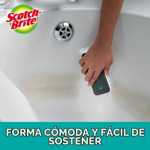 Vista 5 de Scotch-Brite - Cepillo de limpieza profunda para suelos y paredes de azulejos y puertas de ducha, 1 paquete