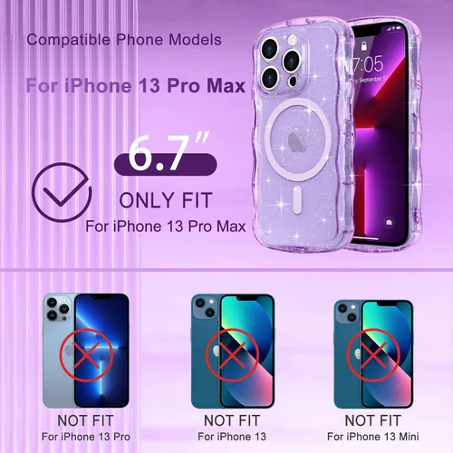 Vista 320 de Pepmune Funda magnética para iPhone 17 Pro Max, color rosa