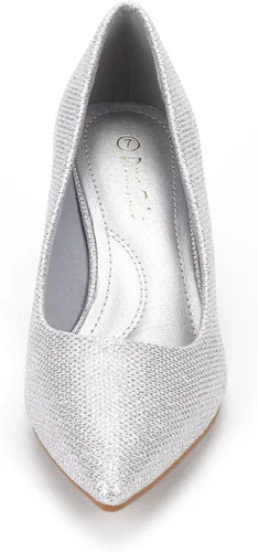 Vista 2 de DREAM PAIRS - Zapatos de tacón bajo para mujer tipo D'Orsay con puntera puntiaguda, a la moda