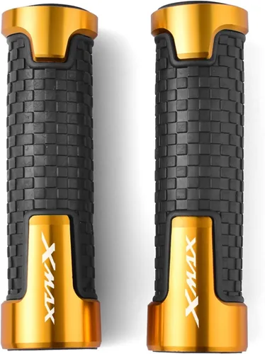 Vista 8 de Universal for Y&AMAHA Xmax 125 250 300 400 Motorcycle Handlebar Grips Racing Handle Grips Aluminium Comfortable Soft Rubber Hand Bar Grip