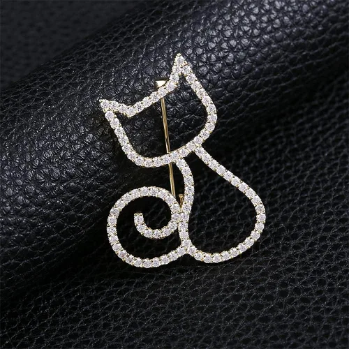 Vista 4 de Brooch Pin Corsage, Sweater Dress Bag Fashion Jewelry Accessory Decor for Birthday Party Wedding Christmas Gift