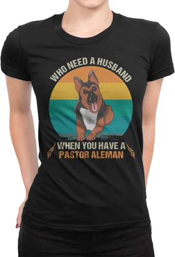 Vista 2 de Who Needs A Husband When You Have A Pastor Aleman Retro for Dog Lovers ShirtSweatshirtHoodie