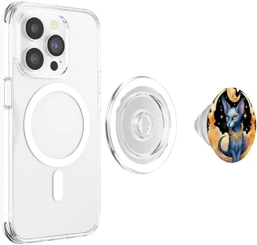 Vista 4 de Sphinx Cat: Enigmática belleza de una maravilla sin pelo PopSockets MagSafe PopGrip para iPhone