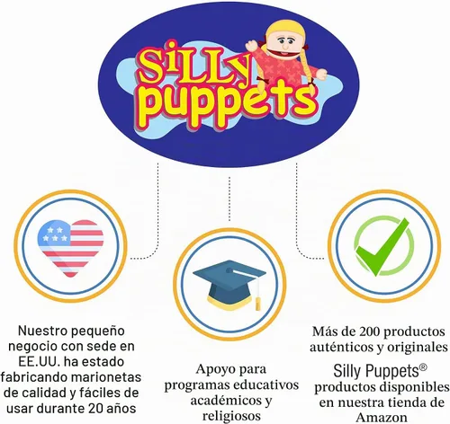Vista 5 de Marioneta estilo ventrílocuo de 25 pulgadas, abuelo negro, cuerpo completo