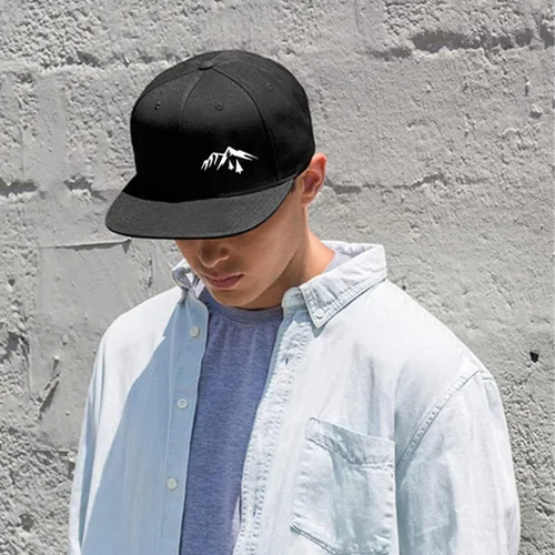 Vista 3 de Tijeyi Sombreros Snapback para hombre, gorra de béisbol ajustable en color negro, para papá, bandera estadounidense, diseño de pirata, calavera