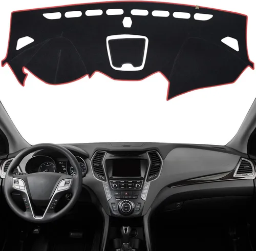 Vista 14 de Cubierta de tablero Tapete de salpicadero Compatible con Hyundai Tucson 2015-2010, 2015 IX35 (para transmisión manual izquierda), tapete