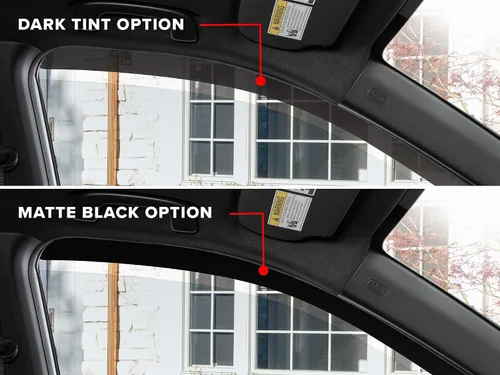 Vista 2 de WeatherTech Deflectores de ventana lateral de ajuste personalizado para GMC Terrain (80869IM-81942IM), color oscuro