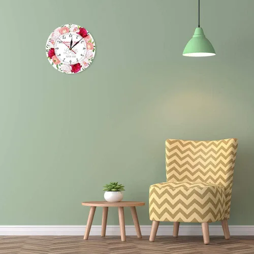 Vista 7 de The Geeky Days A True Love Story Never Ends Nombre personalizado Fecha de matrimonio Reloj de pared de cuarzo silencioso moderno Reloj de pared