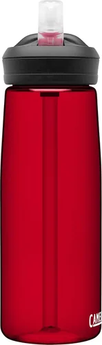 Vista 2 de CamelBak eddy+ Botella de agua con Tritan Renew – Tapa con pajita de 25 onzas, Cardinal Cardenal