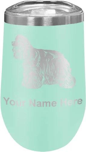 Vista 20 de LaserGram Vaso de vino de acero inoxidable de doble pared, grabado personalizado incluido (negro)