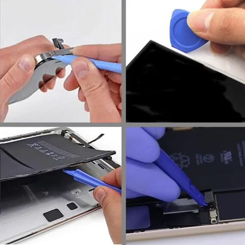 Vista 5 de 10 universales triangulares + 1 barra de palanca triangular de metal, 2 barras de palanca para iPad, laptop, iPhone, Nintendo Switch, teclado