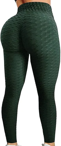 Vista 41 de SEASUM - Pantalones de yoga de cintura alta para mujer, con control de abdomen y realce de glúteos, leggings favorecedores para entrenar y correr