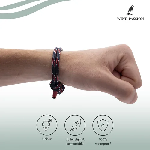 Vista 25 de Wind Passion Pulsera para hombre con cuerda mono con estilo náutico trenzado