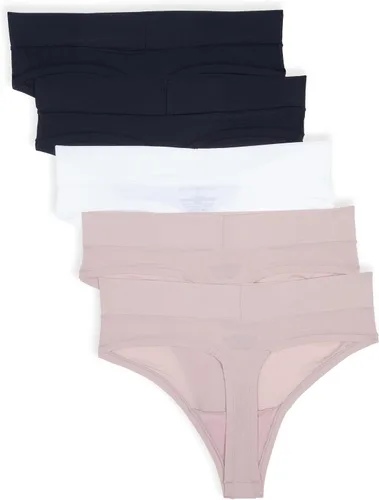 Vista 2 de Tommy Hilfiger Tanga para mujer, paquete de 5