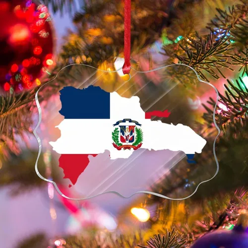 Vista 23 de Silueta de bandera de Bielorrusia, adornos de árbol de Navidad, bandera nacional, recuerdo de Navidad, adornos acrílicos de Bielorrusia